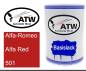 Preview: Alfa-Romeo, Alfa Red, 501: 500ml Lackdose, von ATW Autoteile West.